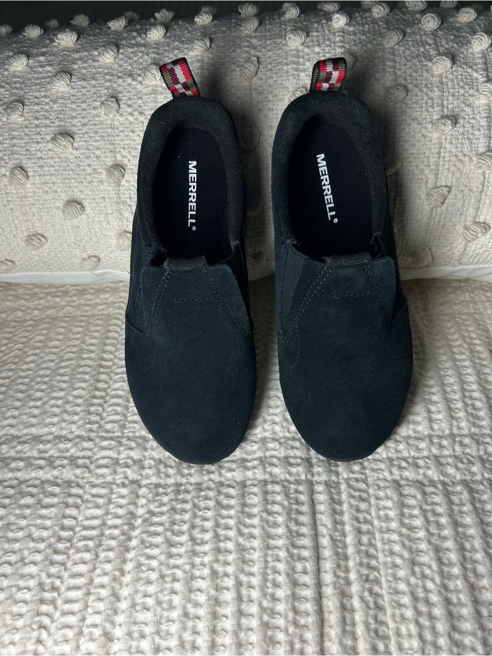 Merrell Black Suede Slip-On Jungle Moc Shoes
